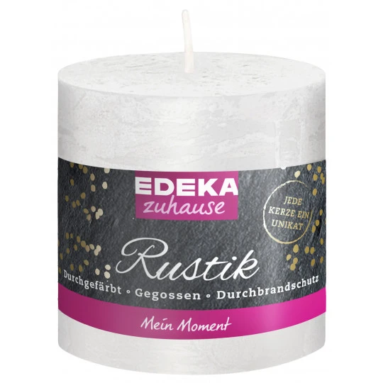 Zuhause Kerze Rustik Stumpe Weiß 8cm X 7cm 1 Zuhause Kerze Rustik Stumpe Weiß 8cm X 7cm