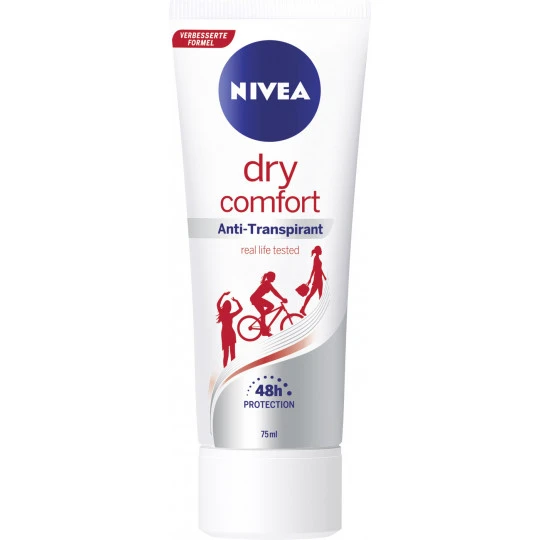NIVEA Dry Comfort Antitranspirant Creme 75ML 1 NIVEA Dry Comfort Antitranspirant Creme 75ML
